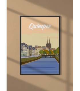 Affiche ville Quimper
