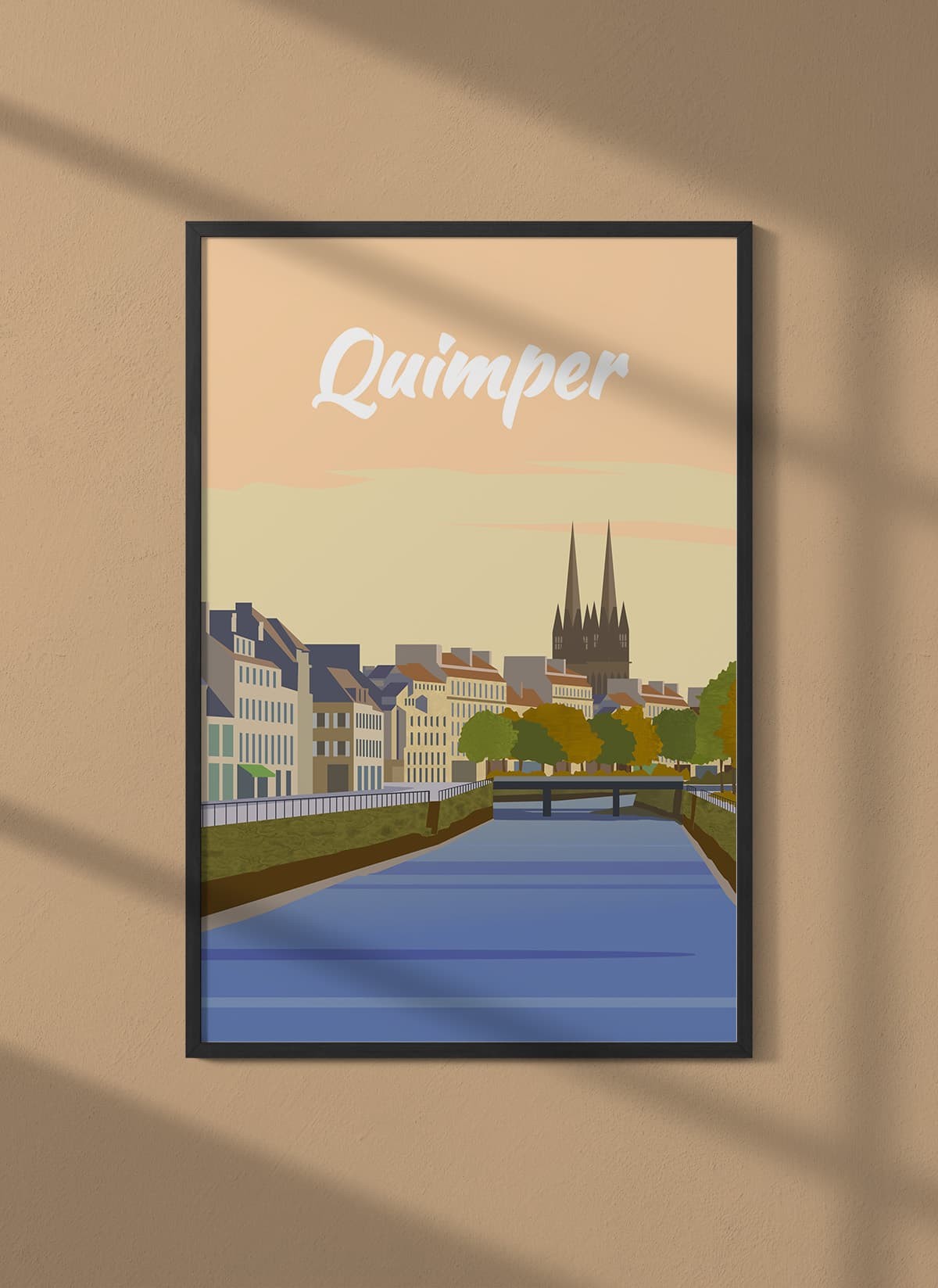 Affiche ville Quimper