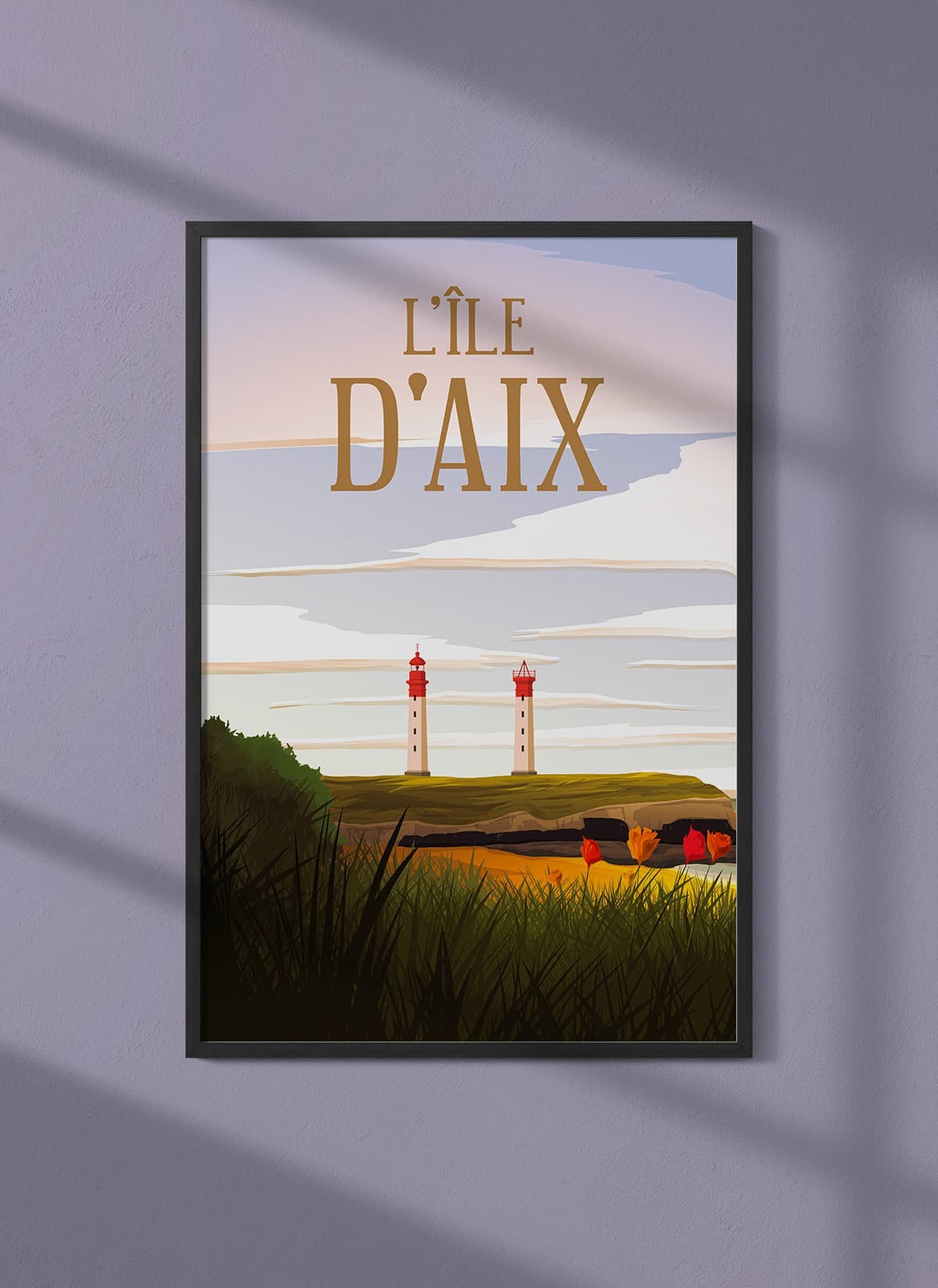 Affiche ville Île d'Aix
