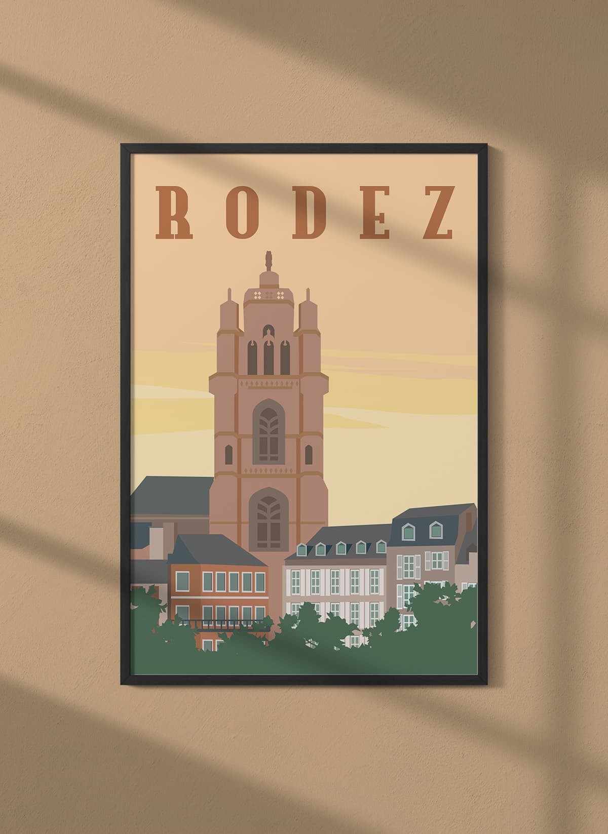 Affiche ville Rodez