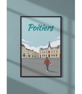 Affiche ville Poitiers