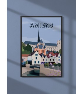 Affiche ville Amiens