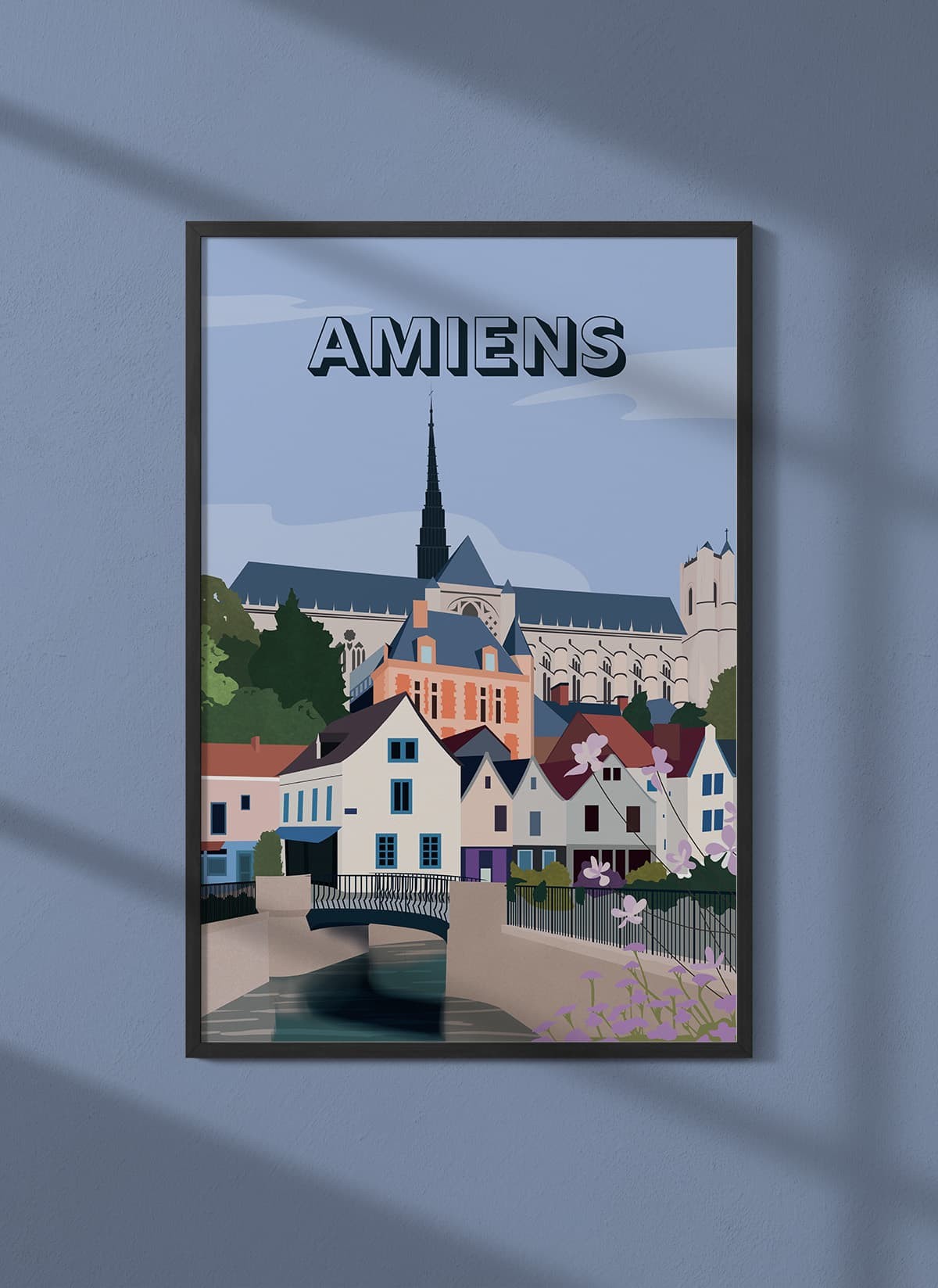 Affiche ville Amiens