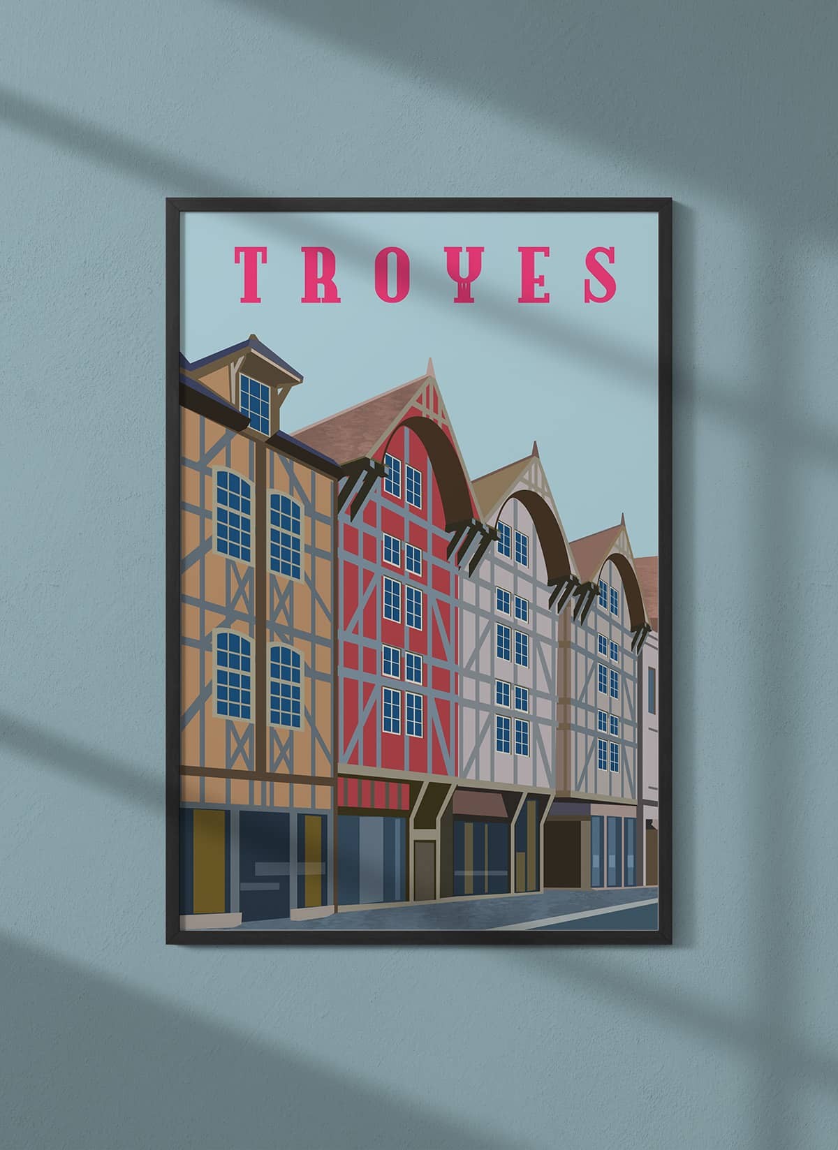 Affiche ville Troyes