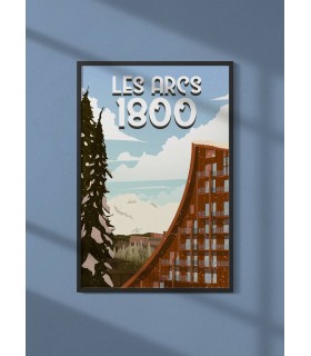Affiche ville Les Arcs 1800
