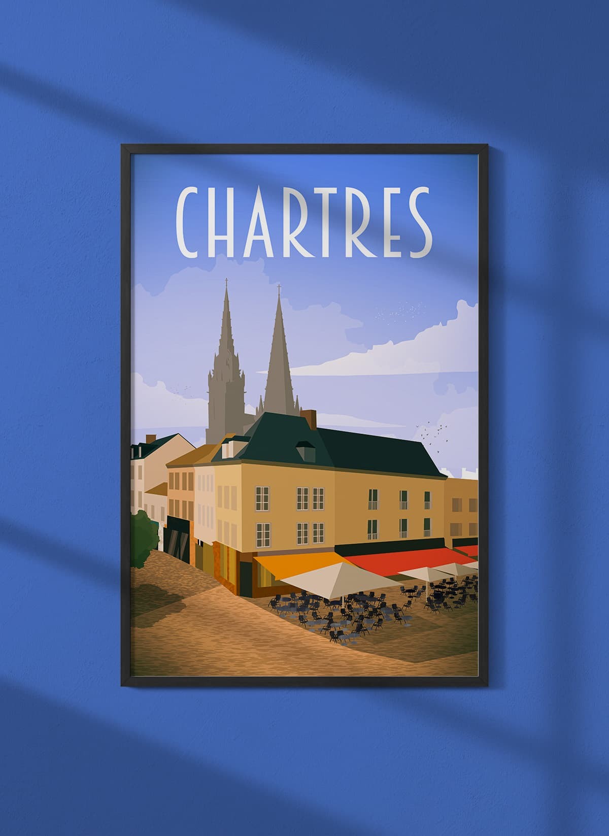Affiche ville Chartres