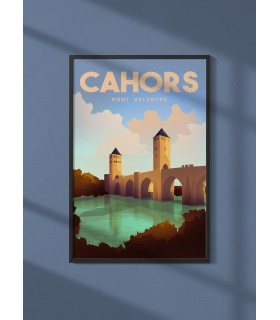 Affiche ville Cahors
