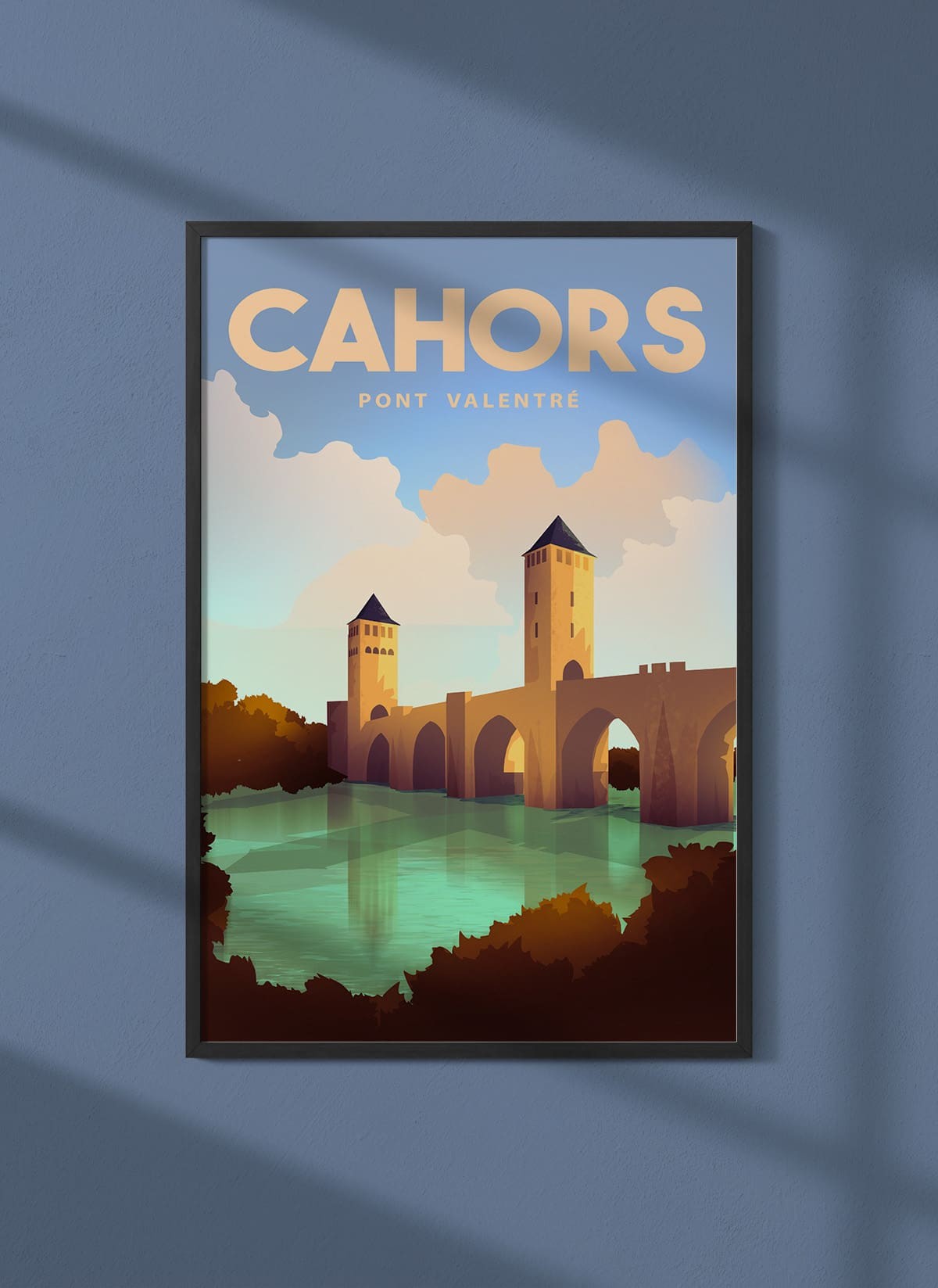 Affiche ville Cahors