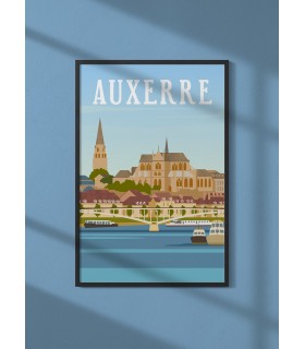 Affiche ville Auxerre