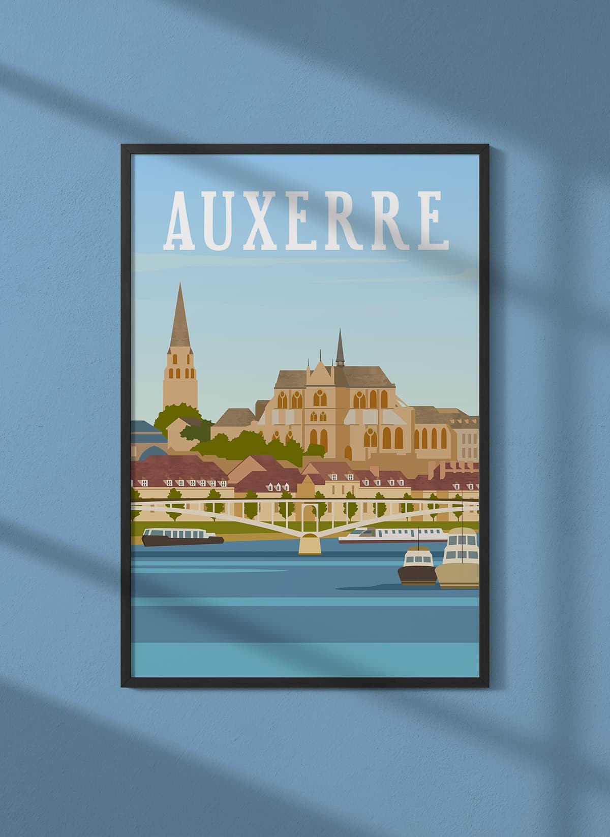 Affiche ville Auxerre