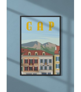 Affiche ville Gap