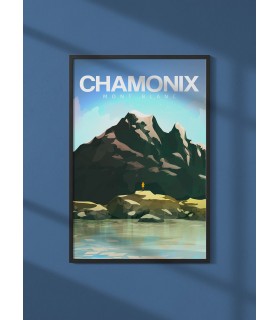 Affiche ville Chamonix-Mont-Blanc