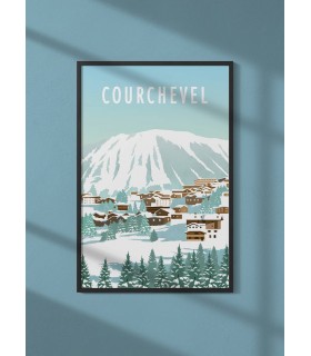 Affiche ville Courchevel