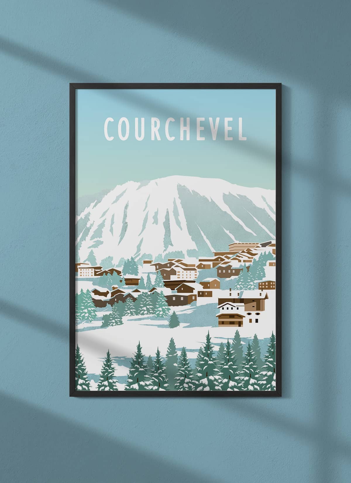 Affiche ville Courchevel