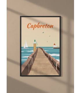 Affiche ville Capbreton