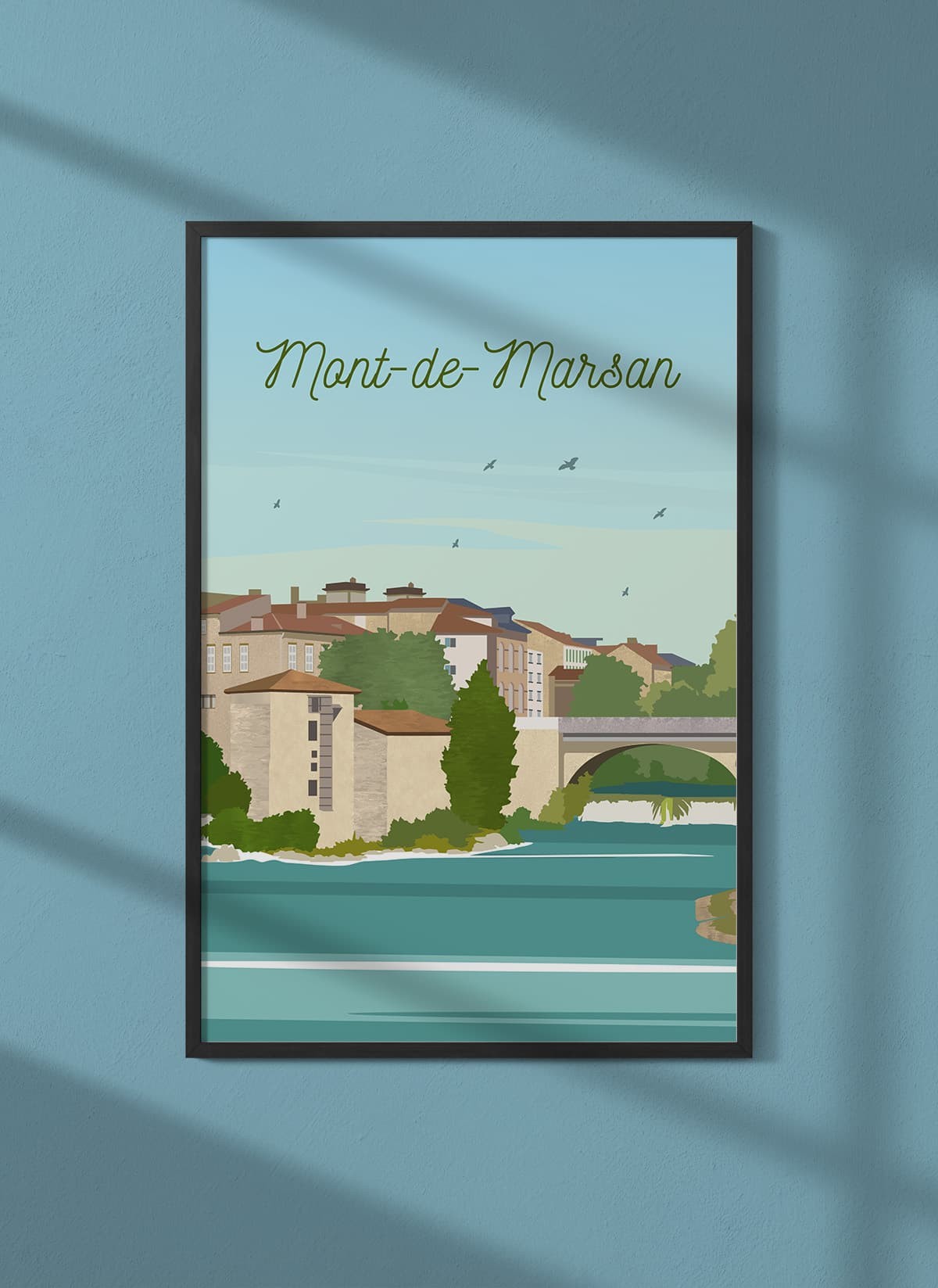 Affiche ville Mont-de-Marsan