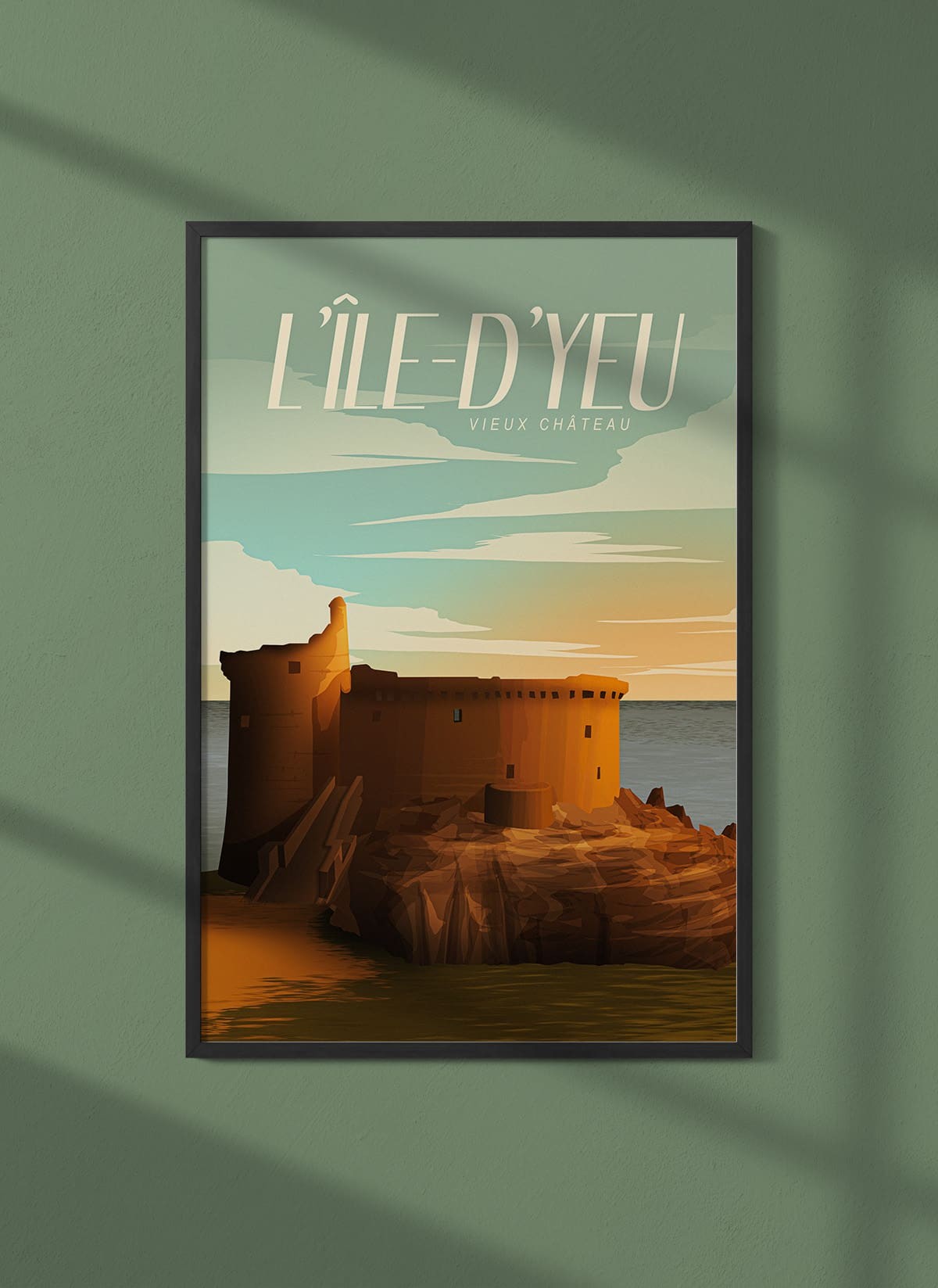 Affiche ville Île d'Yeu