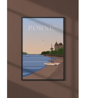 Affiche ville Pornic