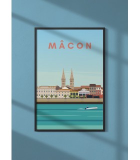 Affiche ville Mâcon