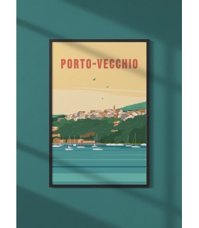 Affiche ville Porto-Vecchio