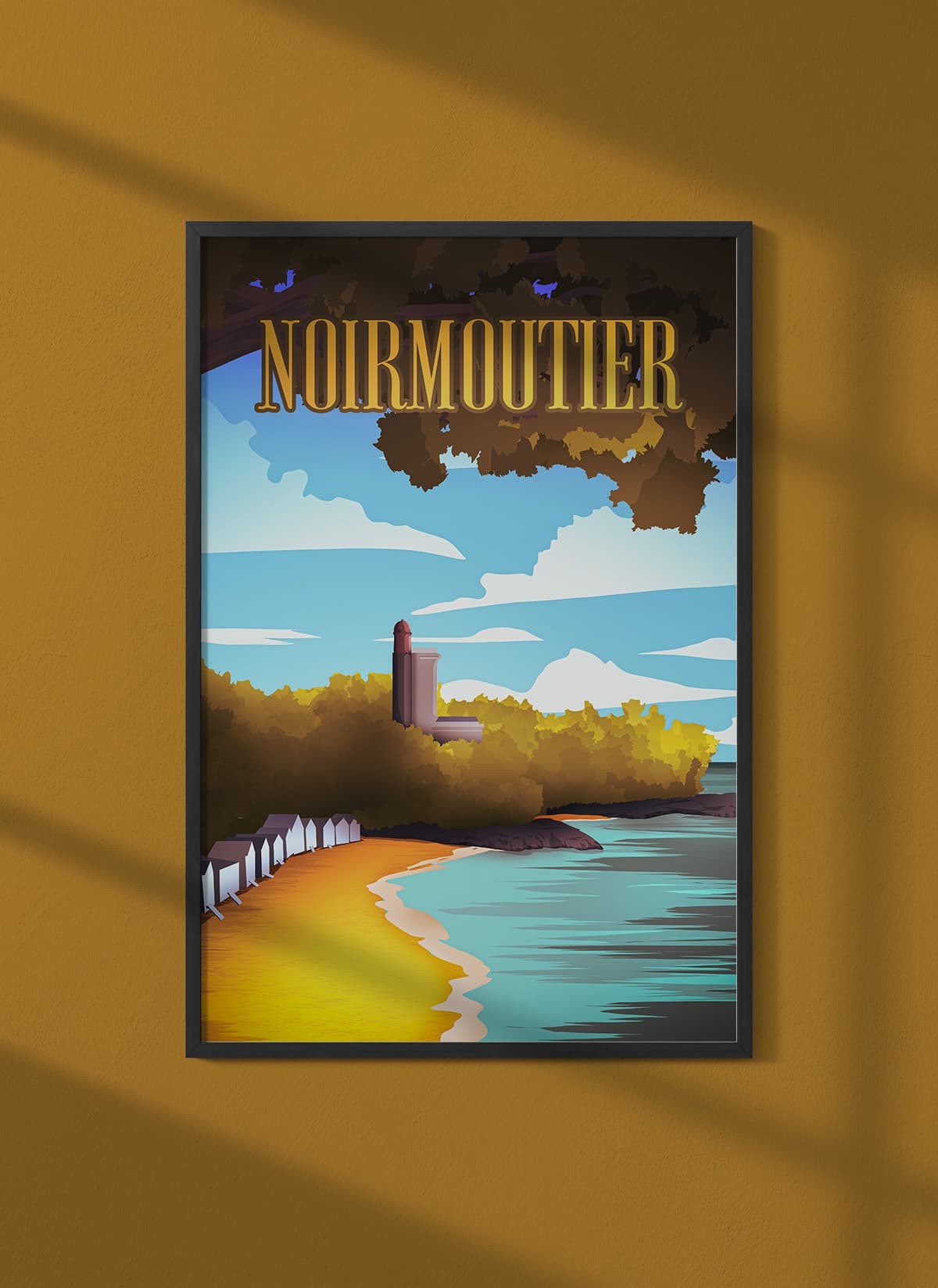 Affiche ville Noirmoutier