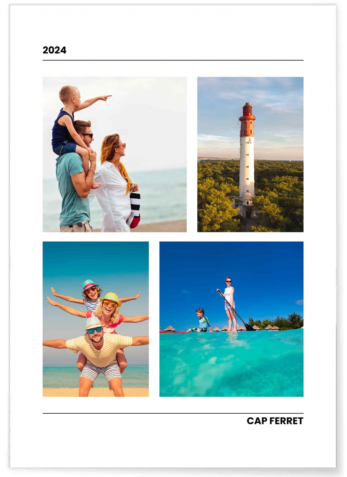 Poster photo personnalisé avec Vos Photos de Vacances