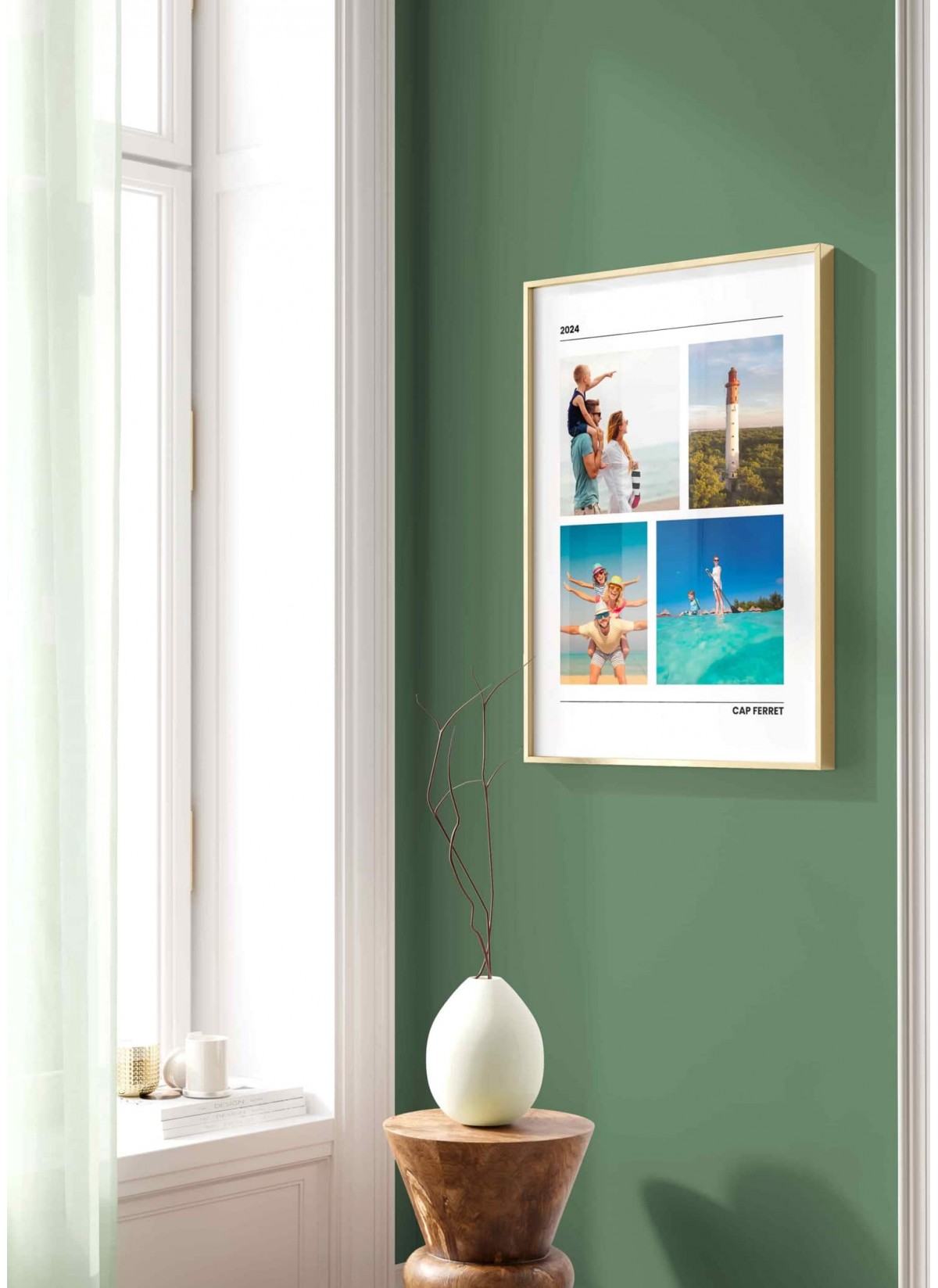 Poster photo personnalisé avec Vos Photos de Vacances