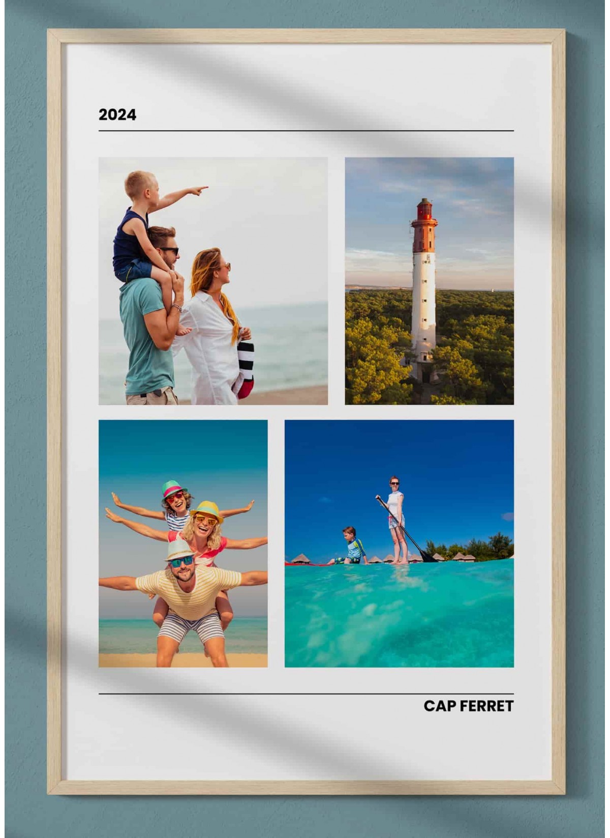 Poster photo personnalisé avec Vos Photos de Vacances