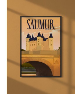 Affiche ville Saumur