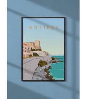 Affiche ville Antibes