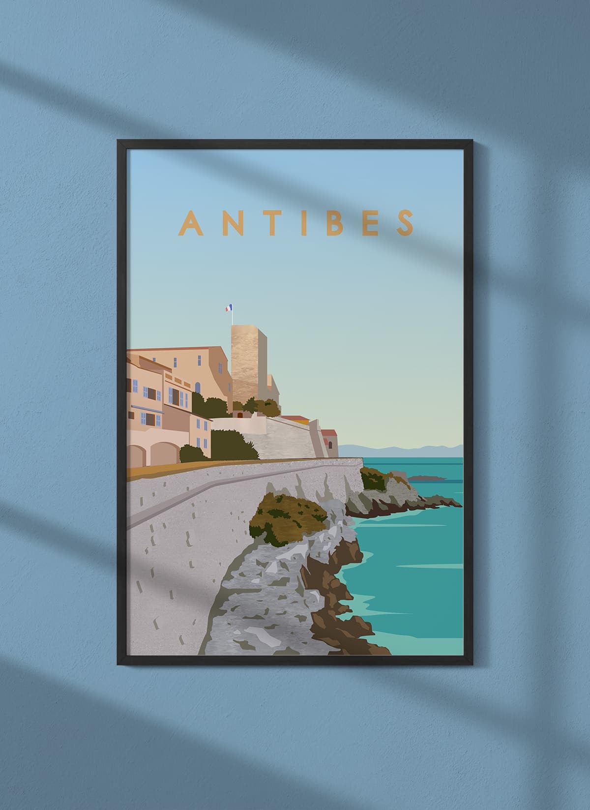 Affiche ville Antibes