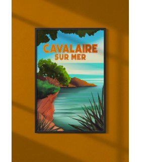 Affiche ville Cavalaire-sur-Mer