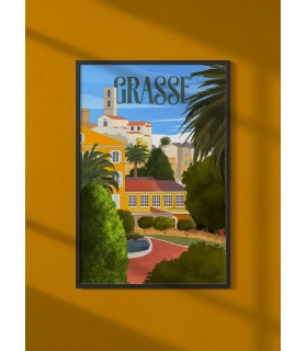 Poster ville Grasse