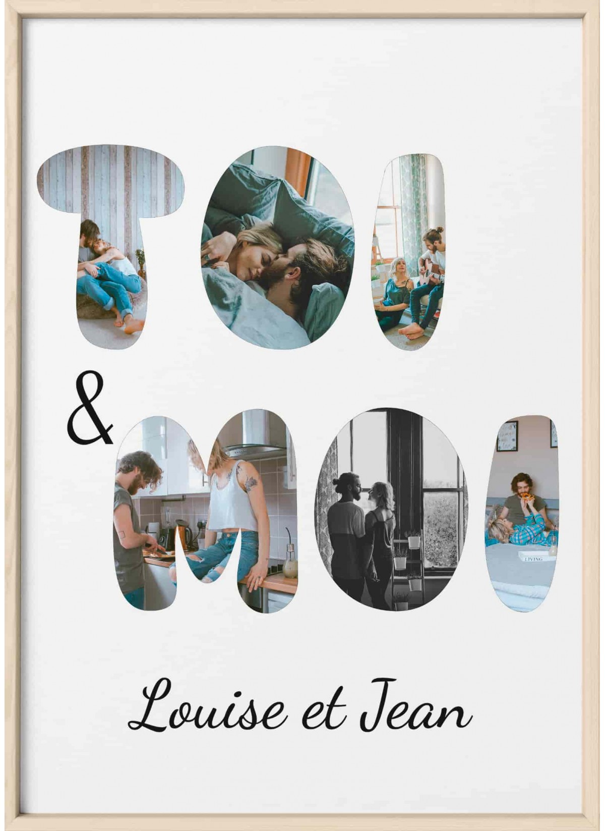 Affiche Personnalisée "Toi et Moi" - L'AFFICHERIE