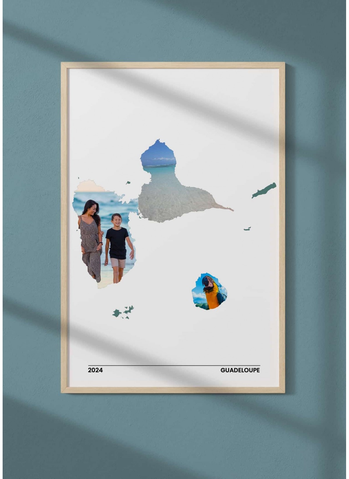Affiche Personnalisée : La Guadeloupe avec vos photos - L'AFFICHERIE