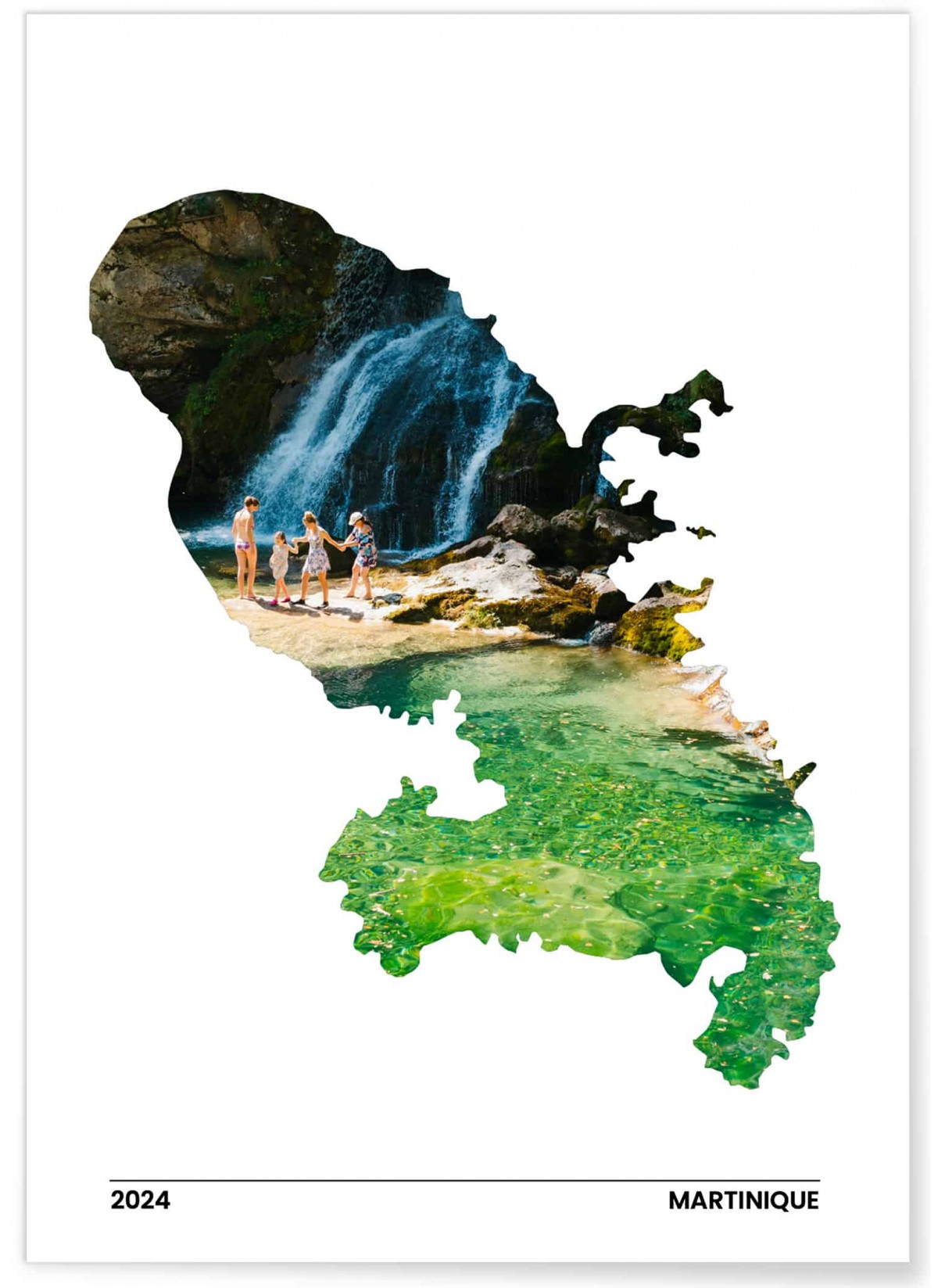 Affiche Personnalisée :  Souvenir de Martinique - L'AFFICHERIE