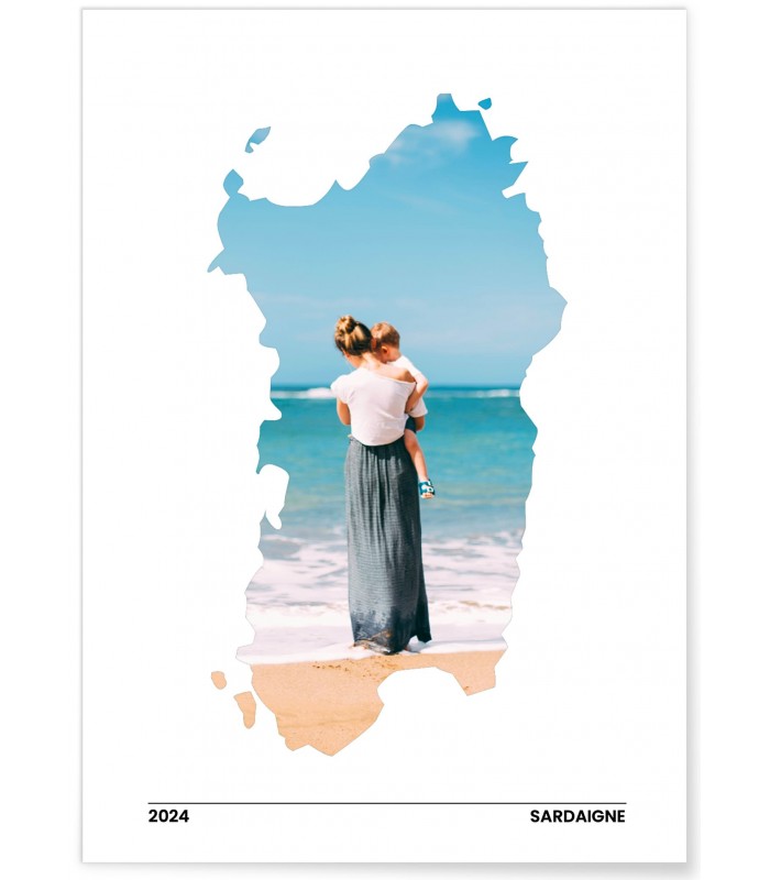 Affiche Personnalisée : Vacances en Sardaigne - L'AFFICHERIE