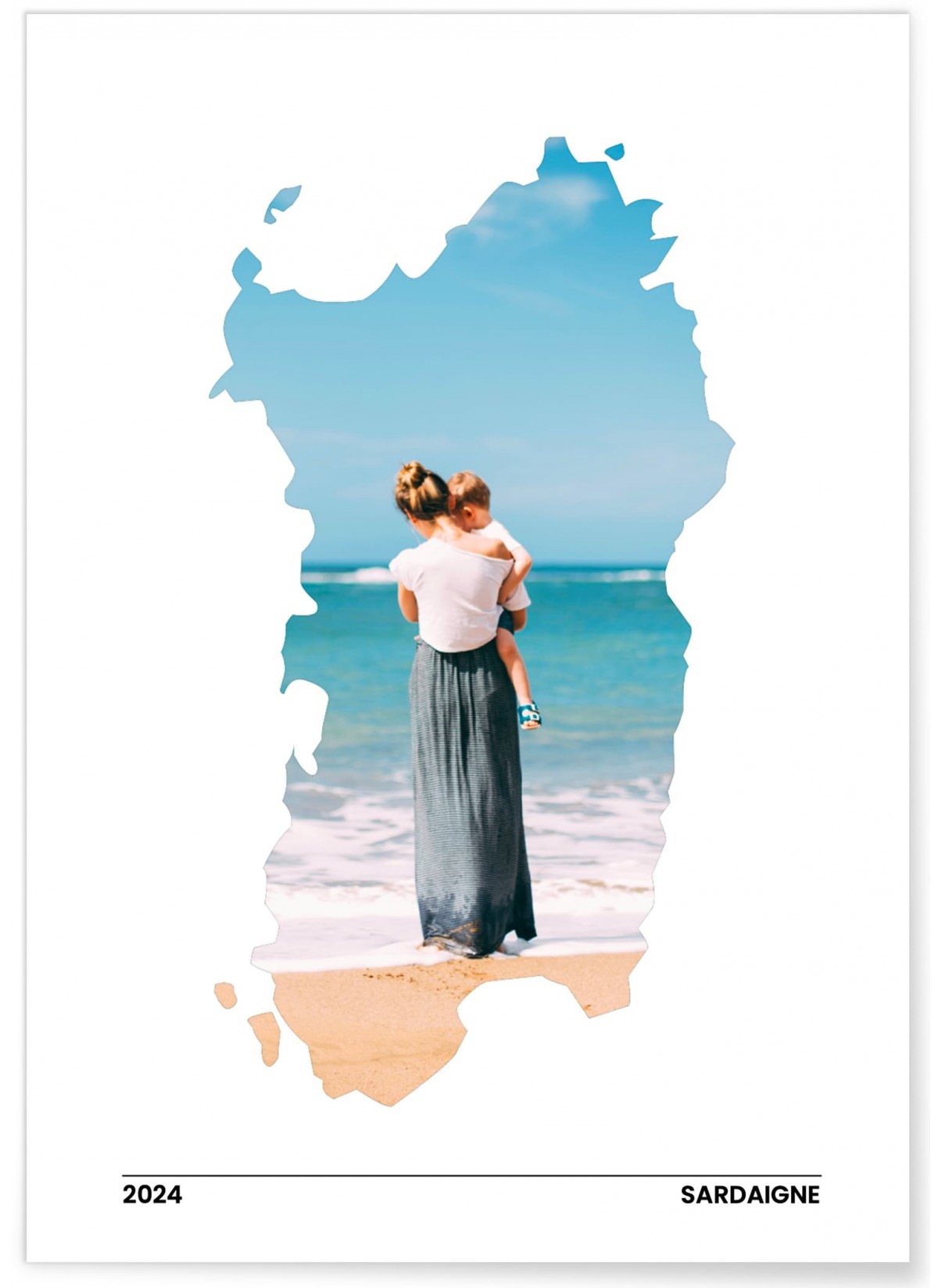 Affiche Personnalisée : Vacances en Sardaigne - L'AFFICHERIE