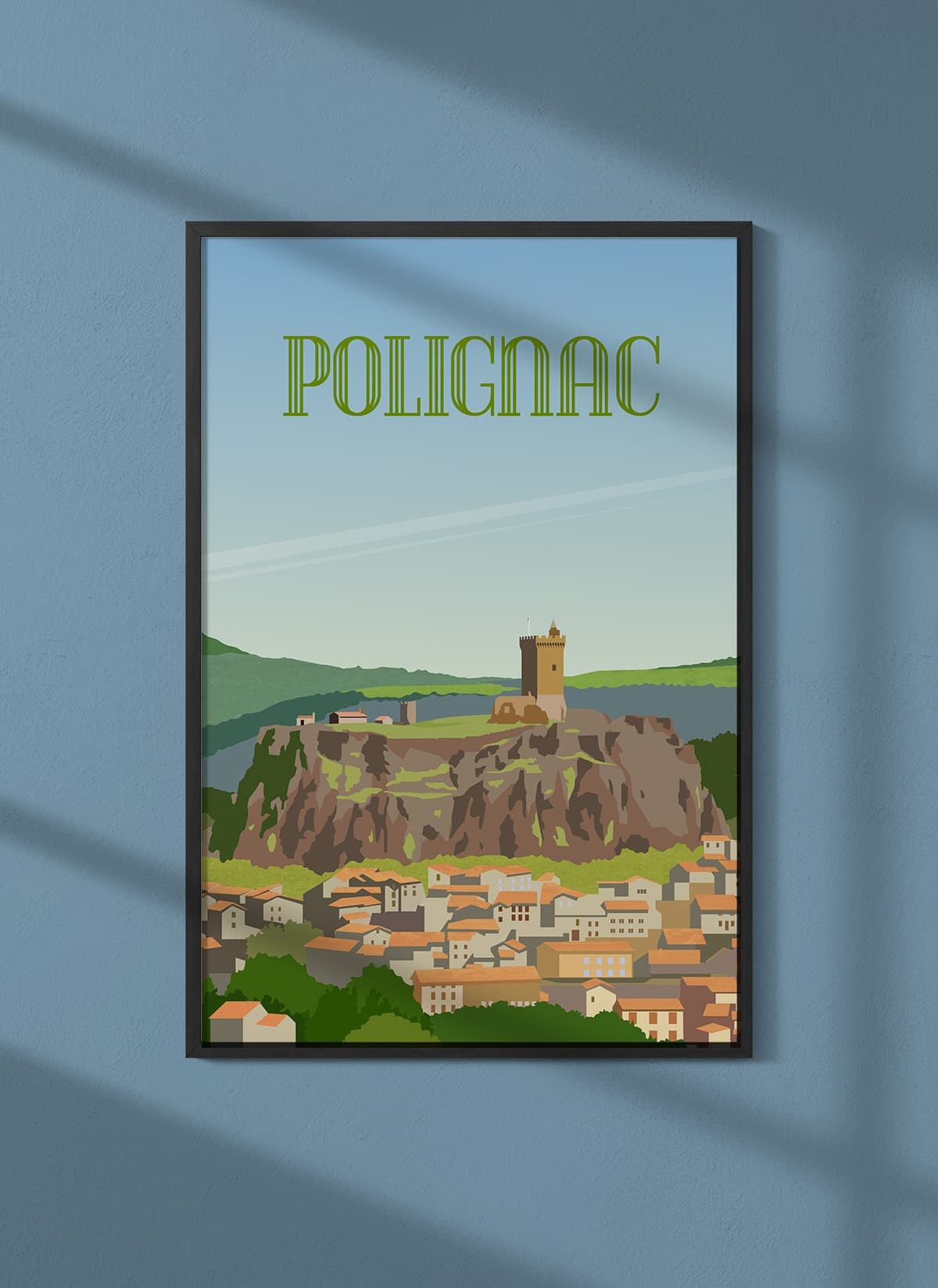 Affiche ville de Polignac