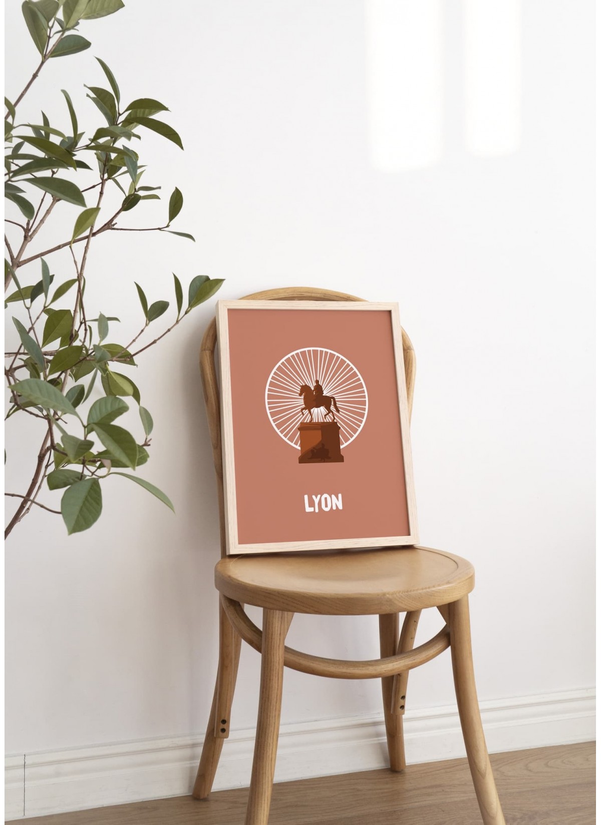 Affiche ville Minimaliste Lyon