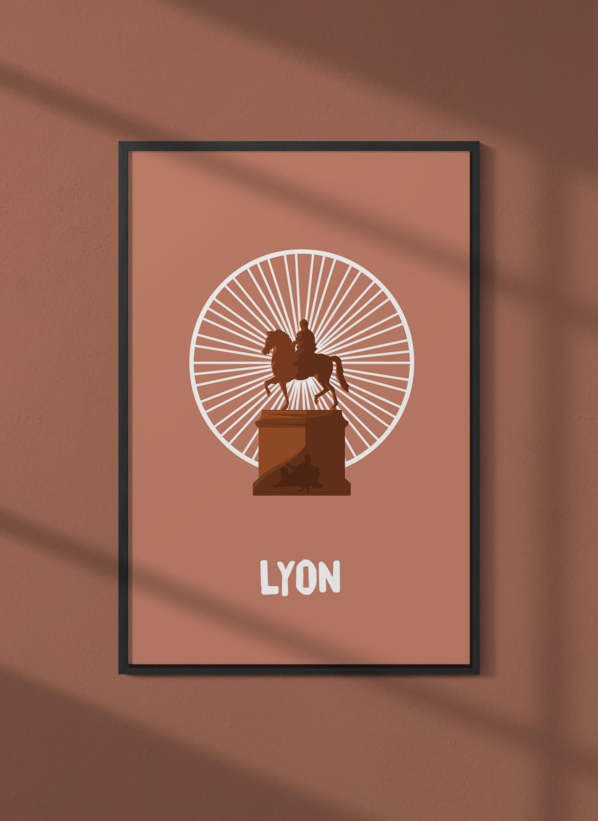 Affiche ville Minimaliste Lyon