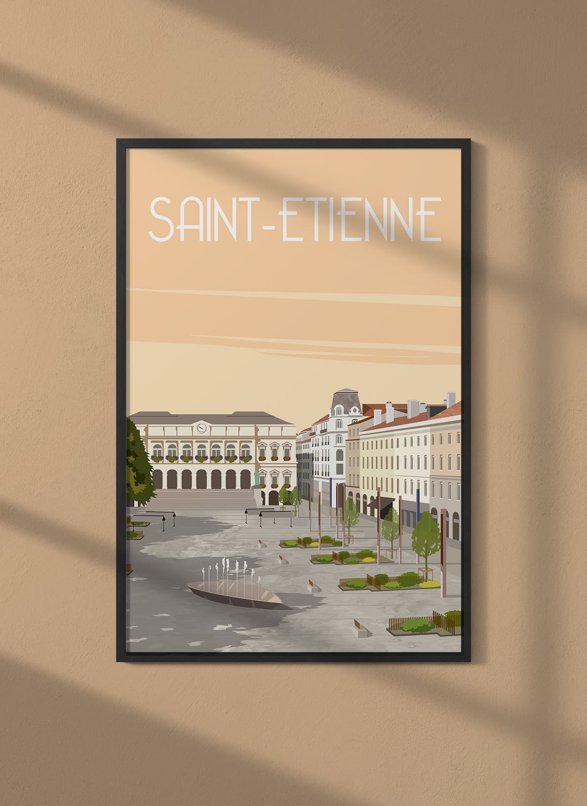 Affiche ville Saint-Étienne 2