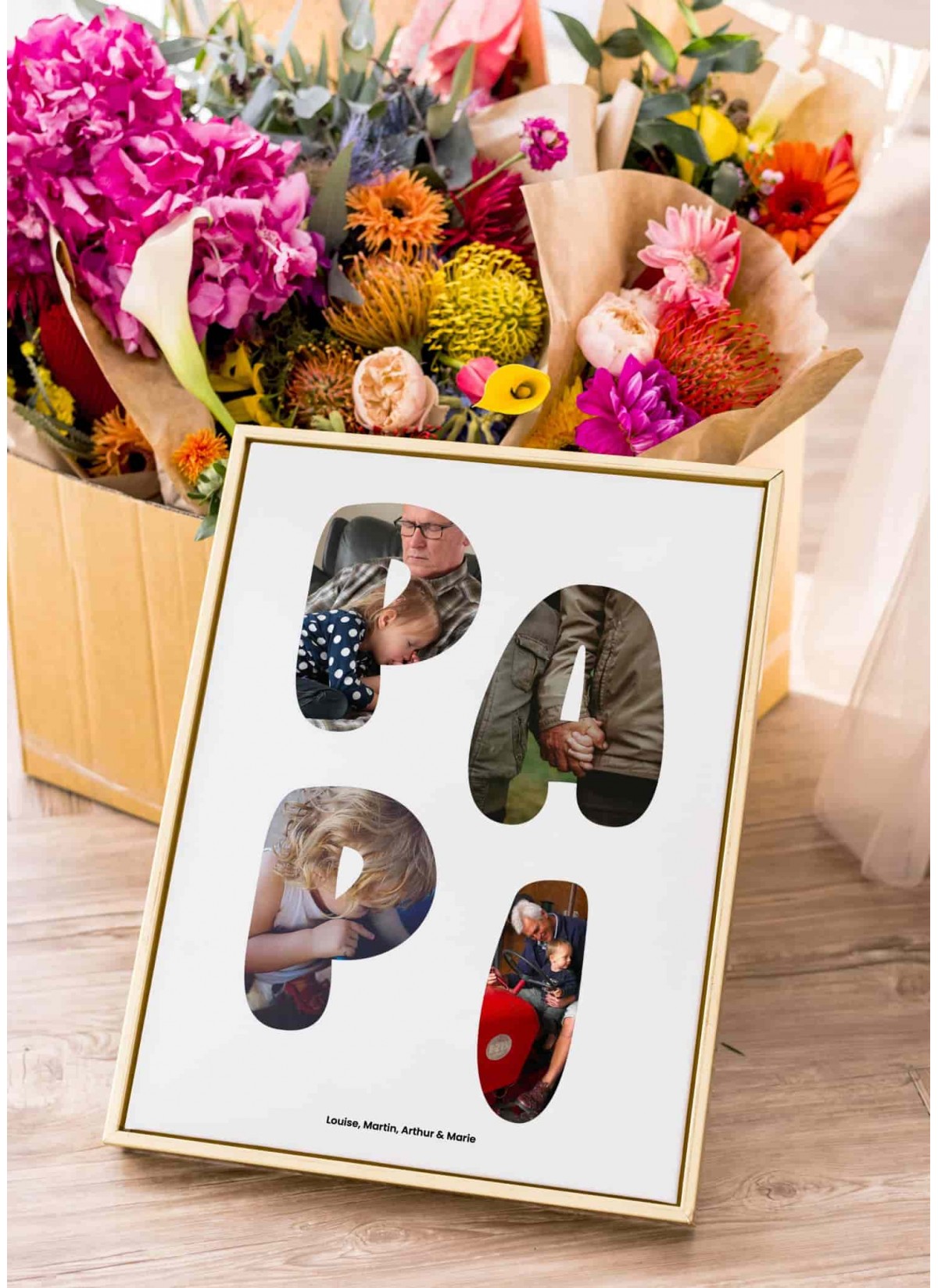 Affiche Personnalisée PAPI avec Photos – un cadeau unique
