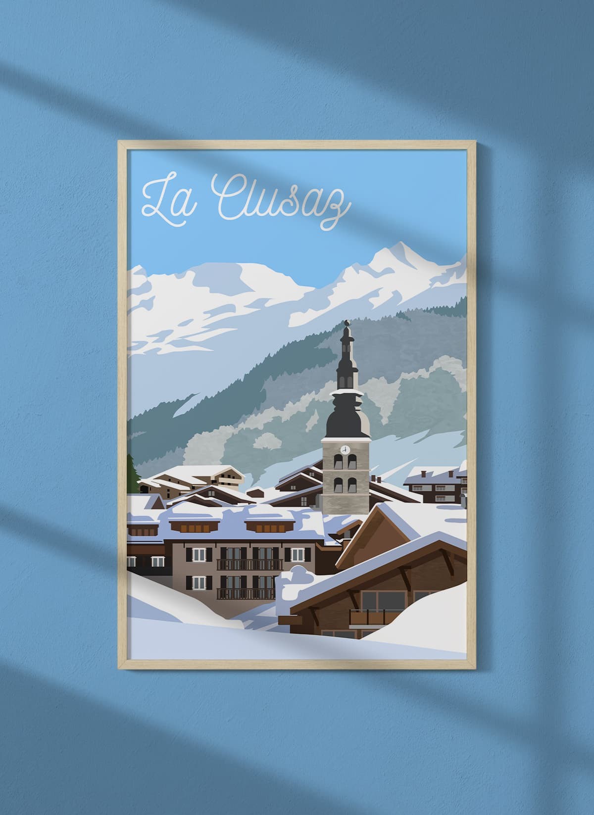 Affiche ville La Clusaz