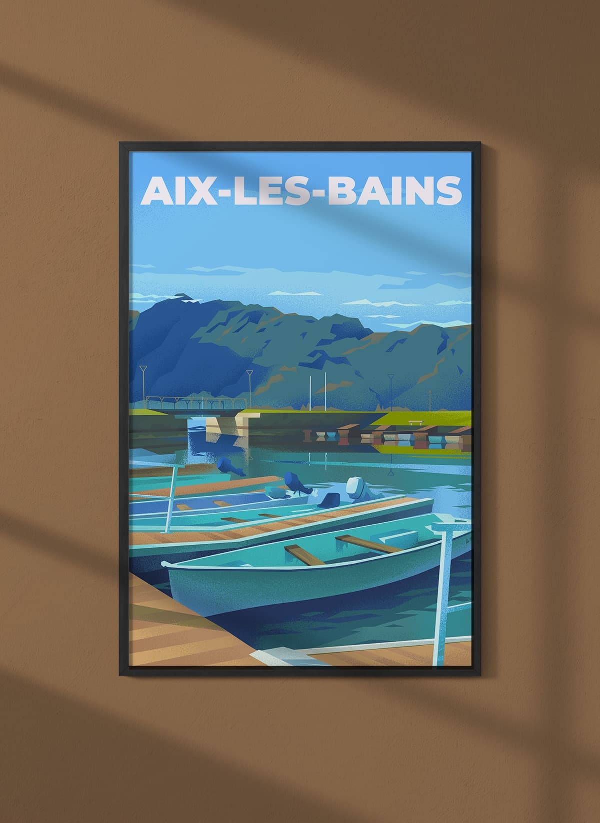 Affiche ville Aix-les-Bains