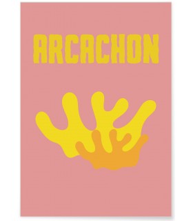 Affiche ville Minimaliste Arcachon 2