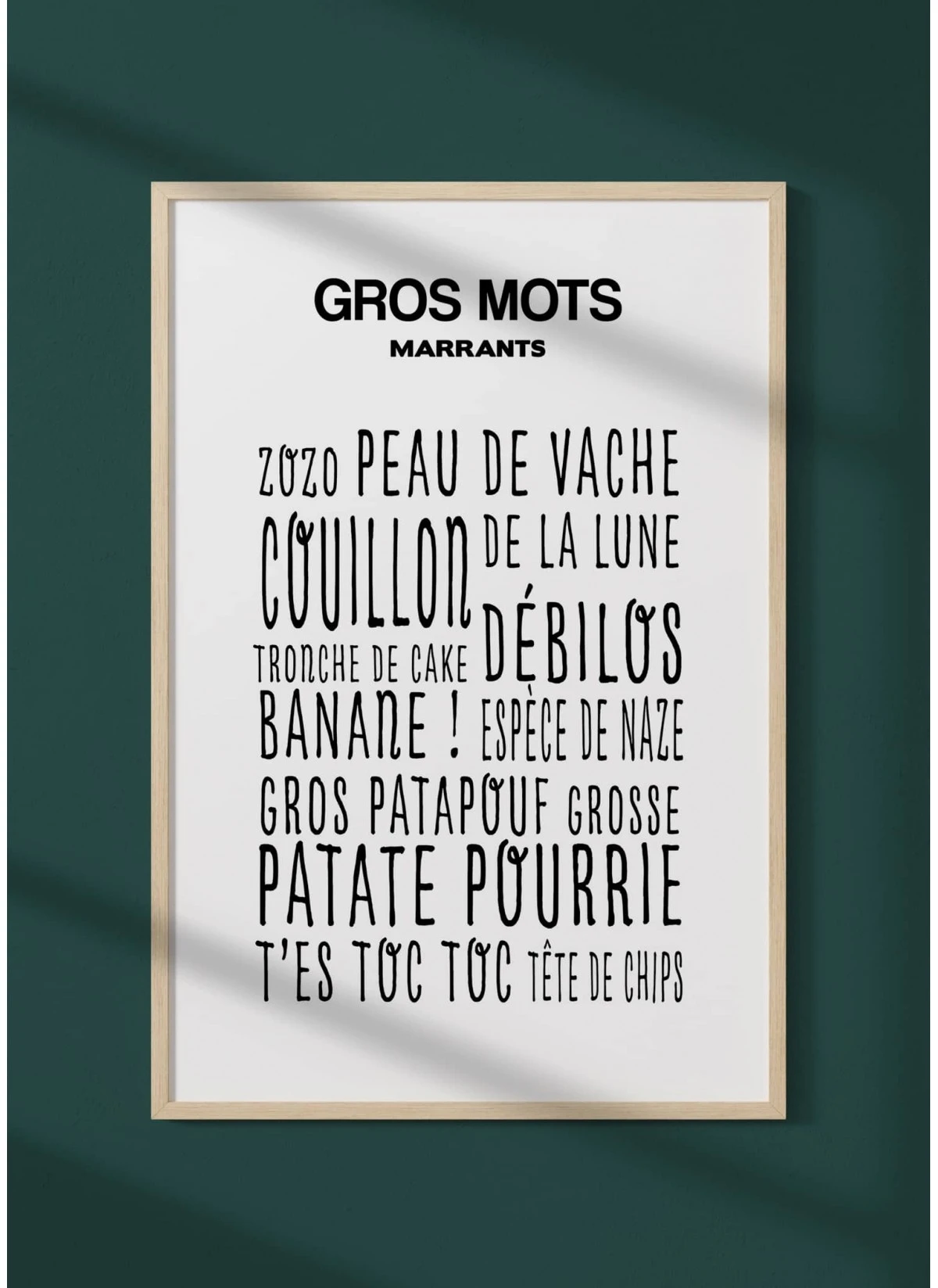 Affiche Gros Mots Marrants | L’Afficherie