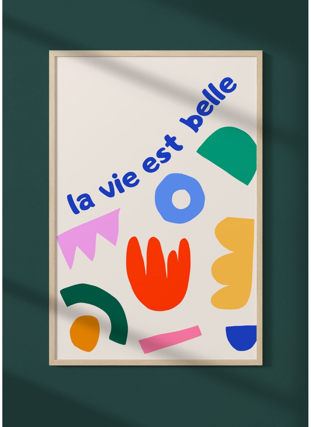 Affiche La vie est belle, idée déco originale | L’Afficherie