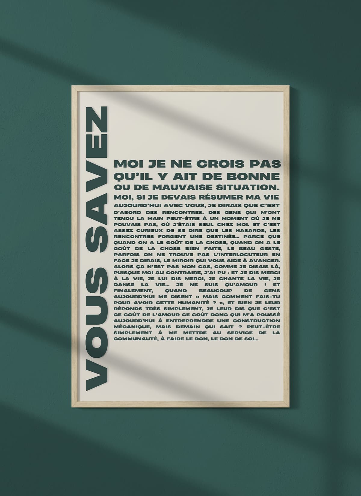 Affiche "Vous savez... 2"