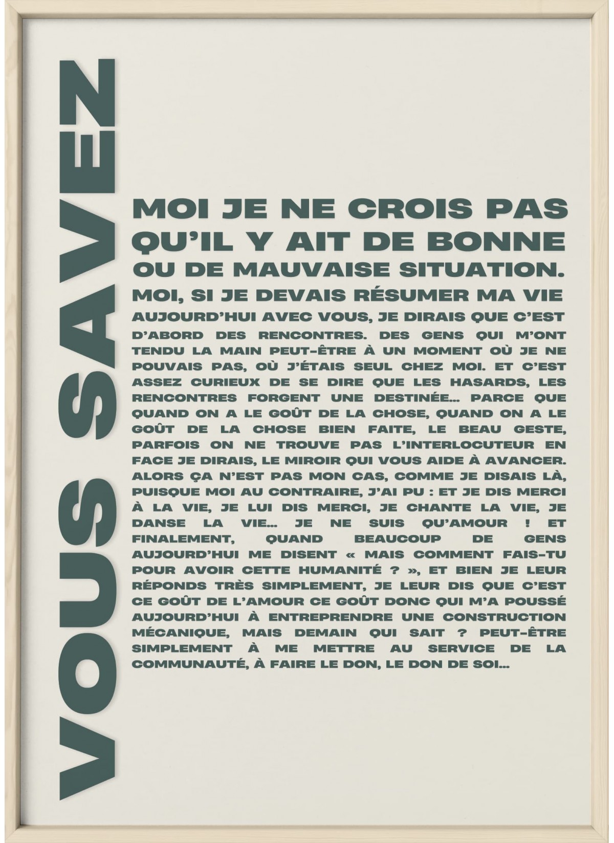 Affiche "Vous savez... 2"